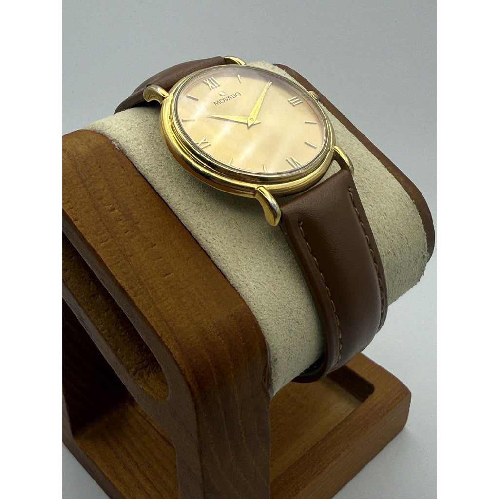 Movado Museum Classic 87 E4 0885 Swiss Watch ETA 902.002 Roman Numeral Dial 34mm
