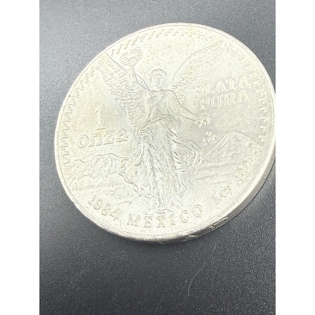 1984 Mexico Silver Libertad 1 Onza 1oz 0.999 Pure Coin w/ Original Roll Scrap
