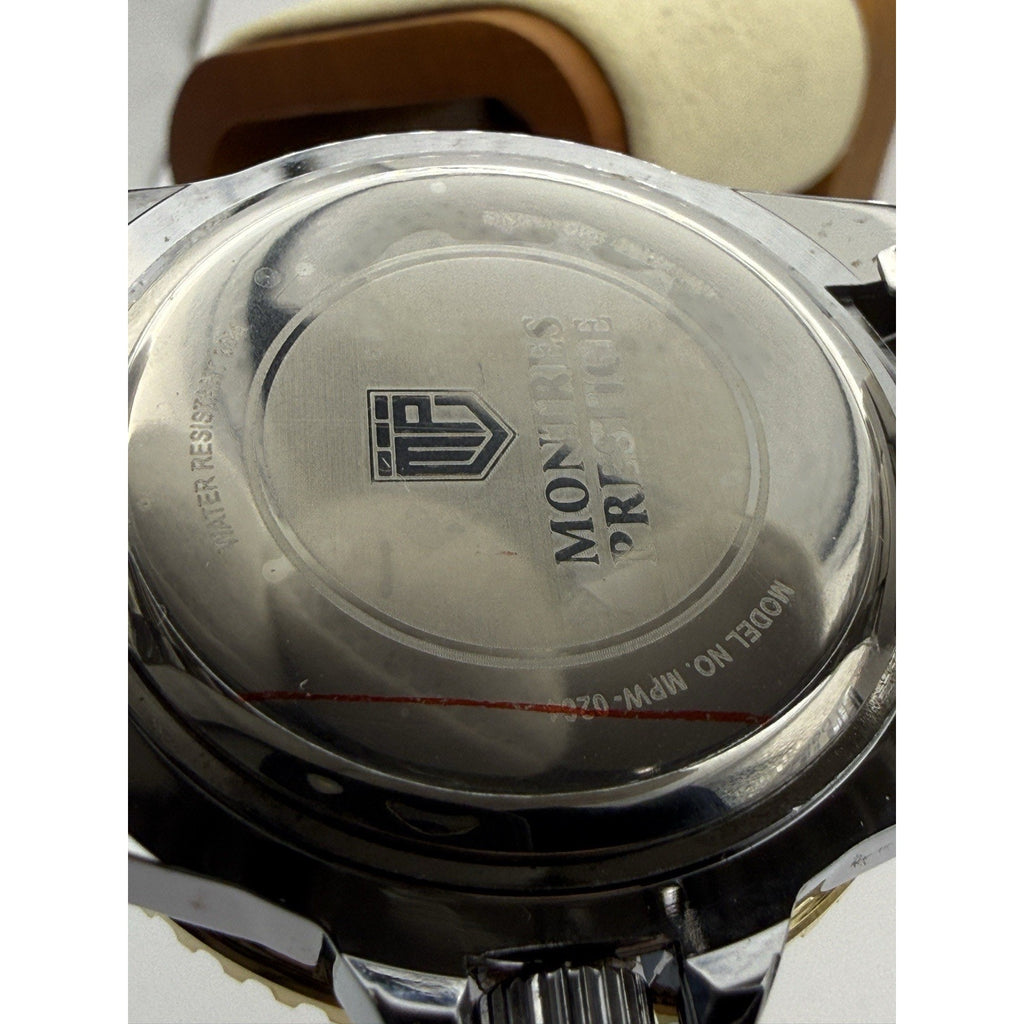 Montres Prestige MPW-0264 Two-Tone Gold Diver Style Men's Watch New