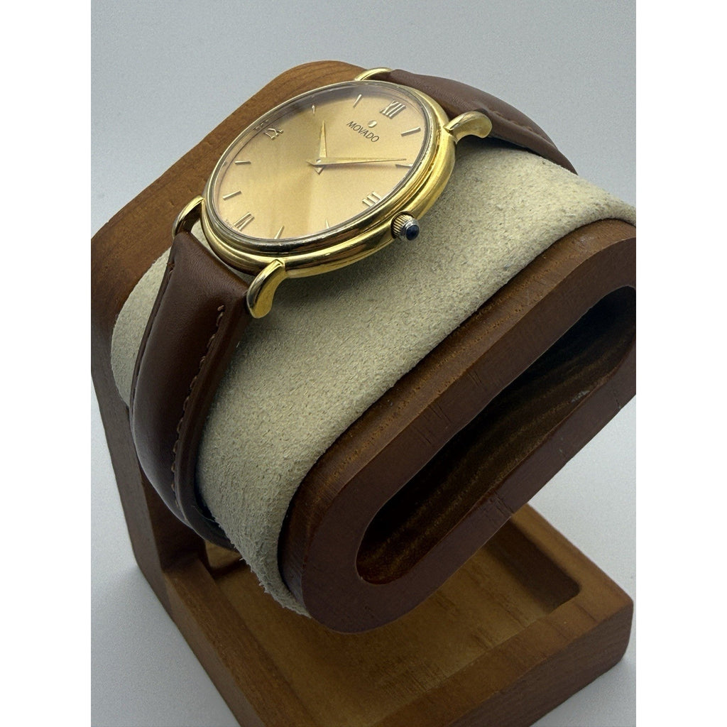 Movado Museum Classic 87 E4 0885 Swiss Watch ETA 902.002 Roman Numeral Dial 34mm
