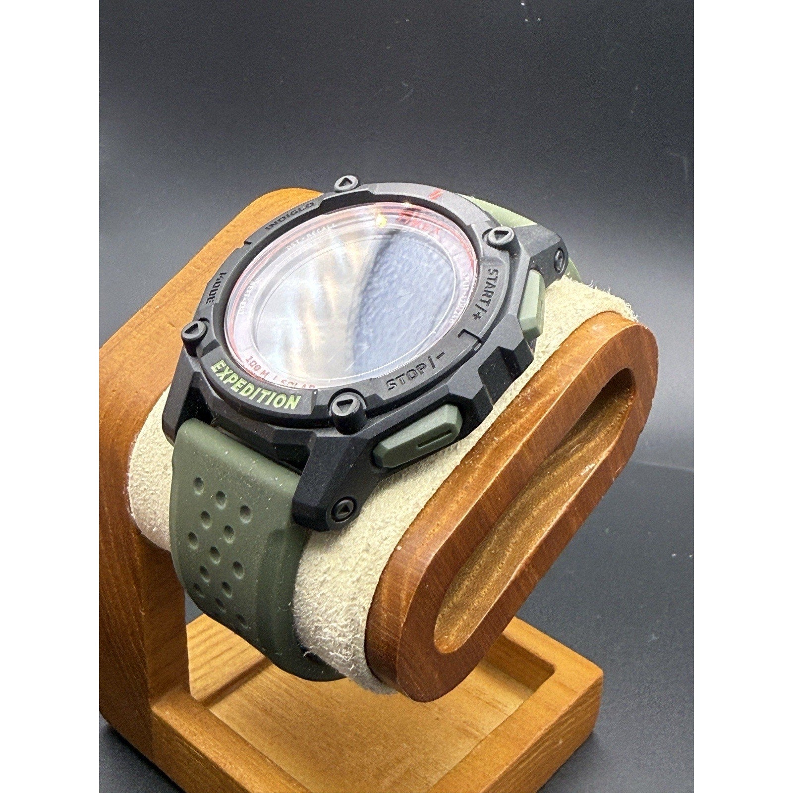Timex Expedition Solar Powered Digital Watch Green Strap 100M TW4B33700 NWT