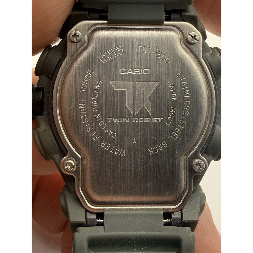 Rare Casio TRT-500 Twin Resist Illuminator - Japan Mov't - w/ Stand & Box