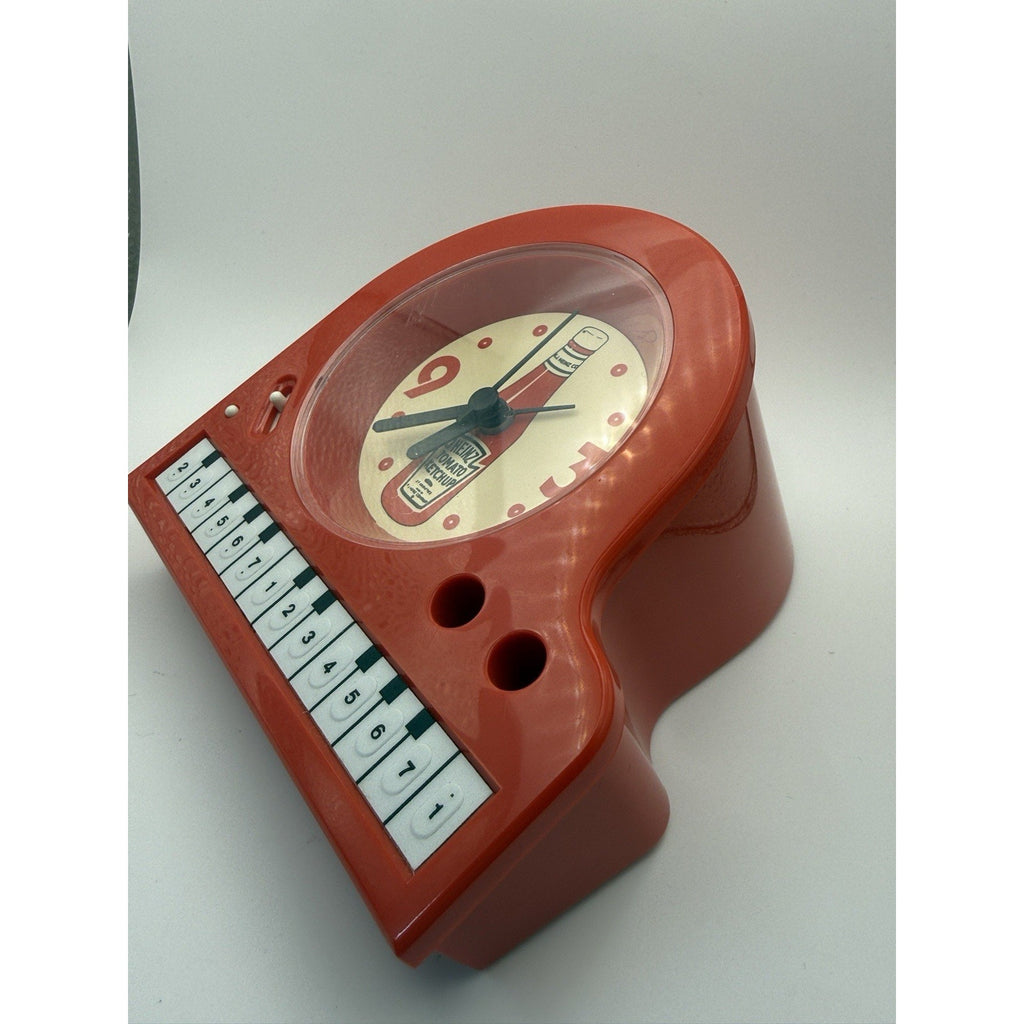Vintage Heinz Ketchup Piano Alarm Clock Benchmark Co Boxed Tested Works + Manual