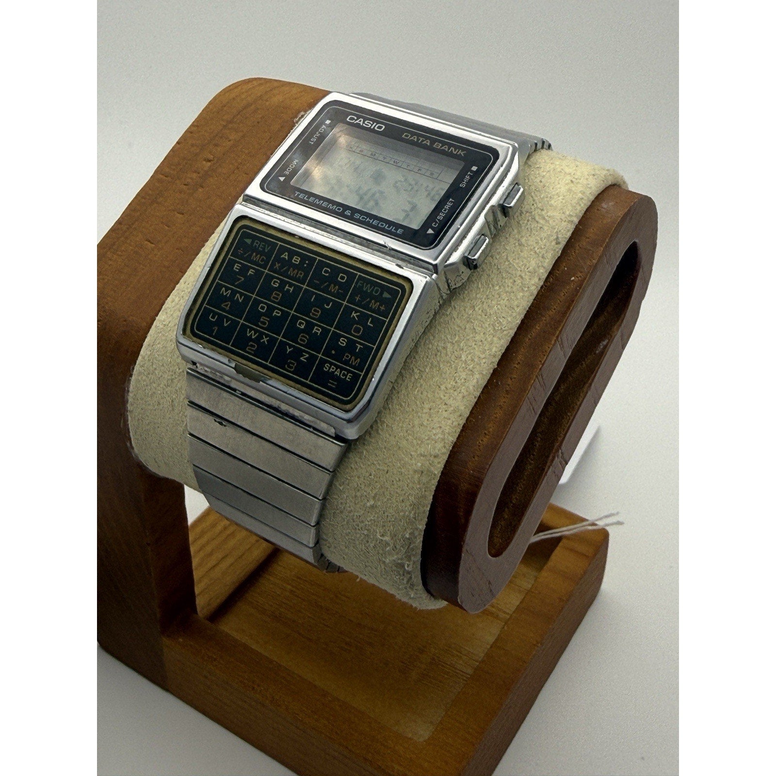 RARE Vintage Casio DBC-610 Data Bank Calculator Watch w/ Original Manual - WORKS