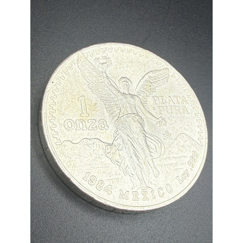 1984 Mexico Silver Libertad 1 Onza 1oz 0.999 Pure Coin w/ Original Roll Scrap