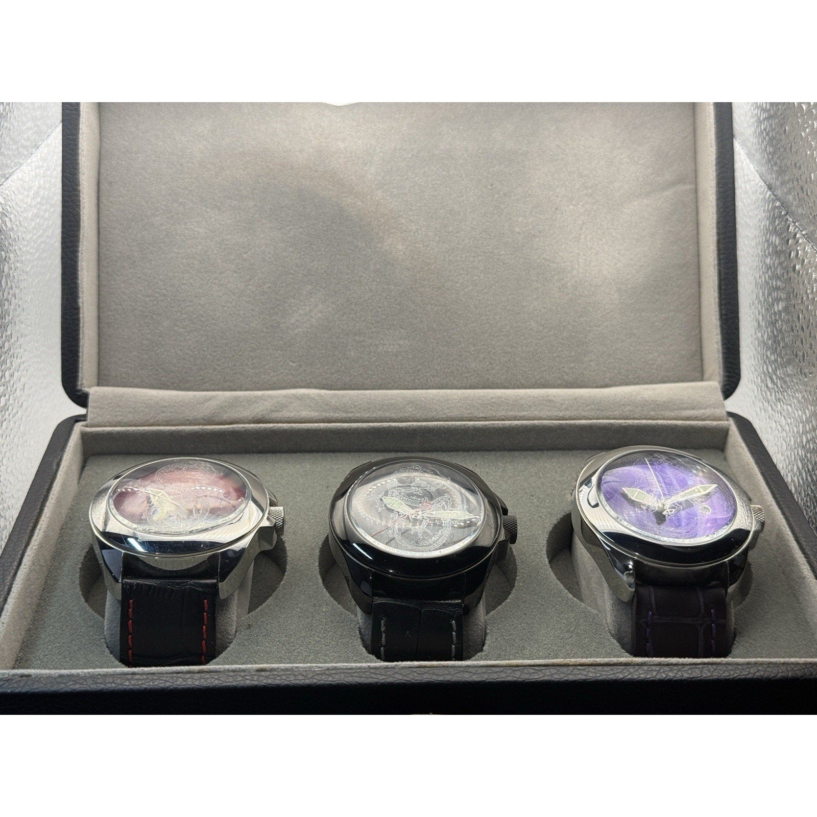 Android Dragon Watch Lot of 3 - Automatic AD490 21J - With Branded Collector Box