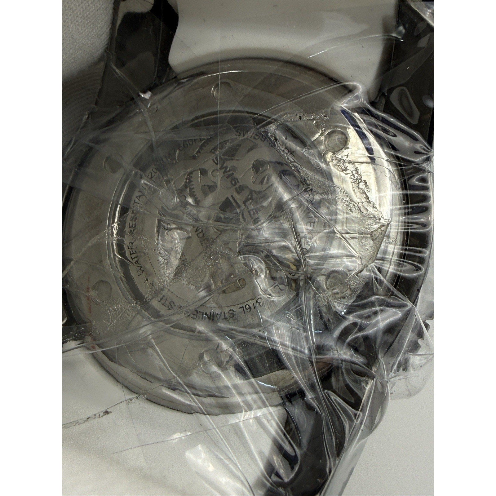 NOS Swiss Legend Commander Skeleton Automatic White SL-10068A-GM-02 50mm NEW