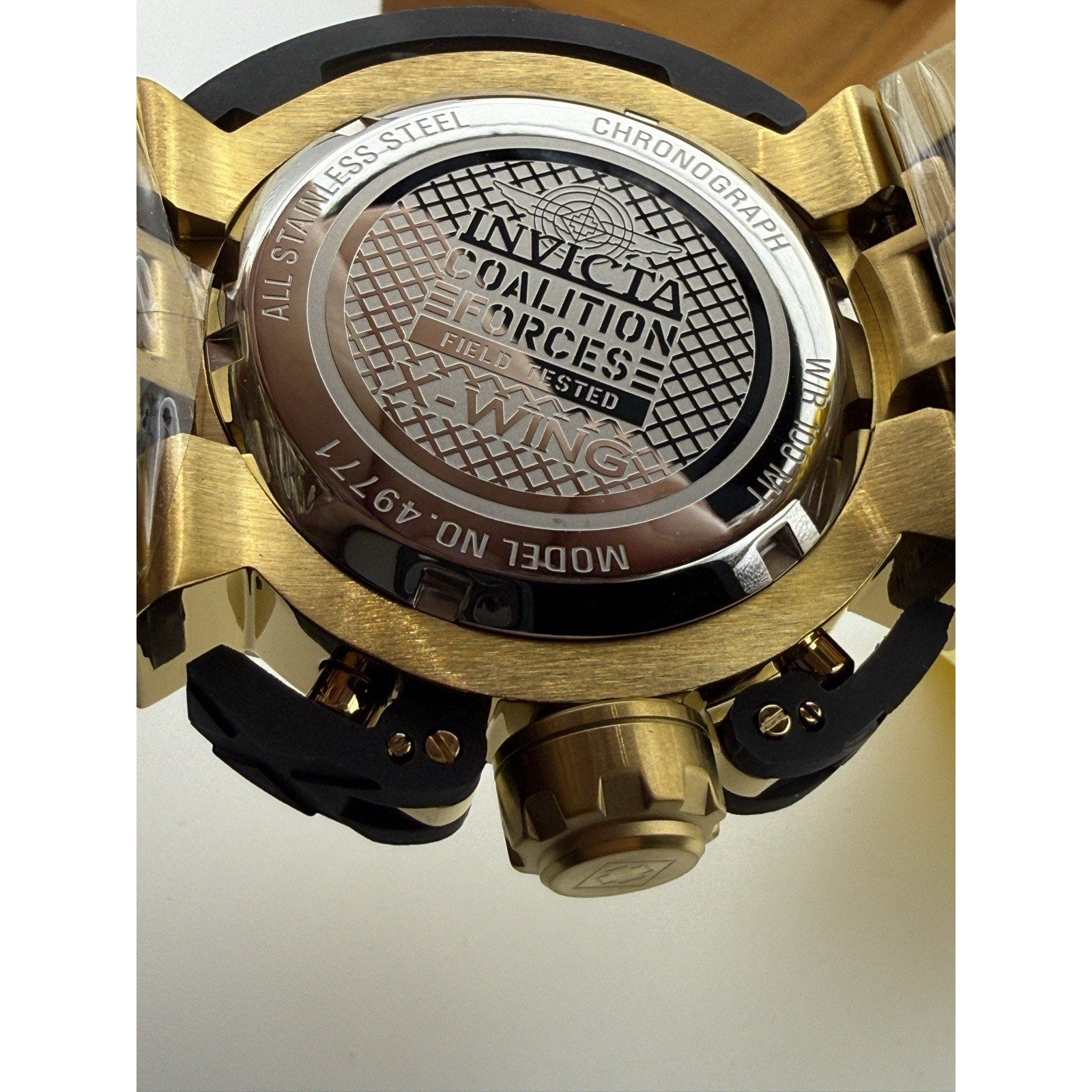 Invicta Coalition Forces X-Wing Men's Watch - Gold Tone - 49771 - NEW w/ Tags