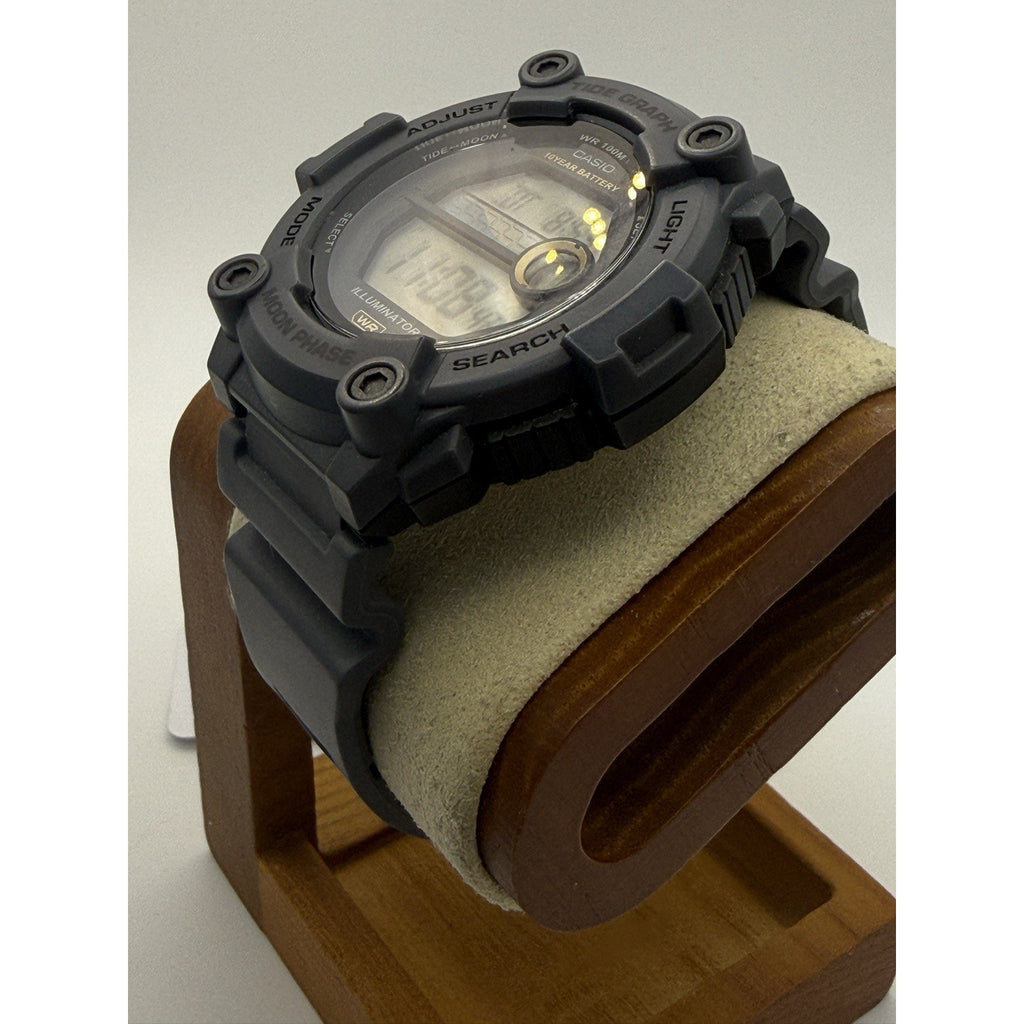 Casio WS1300H-8AV, Tide Graph/Moon Phase Resin Watch, 3 Alarms,10 Year Battery