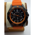 TechnoMarine Mare Vivo TM-225076 Chronograph Orange Silicone Black Dial Watch