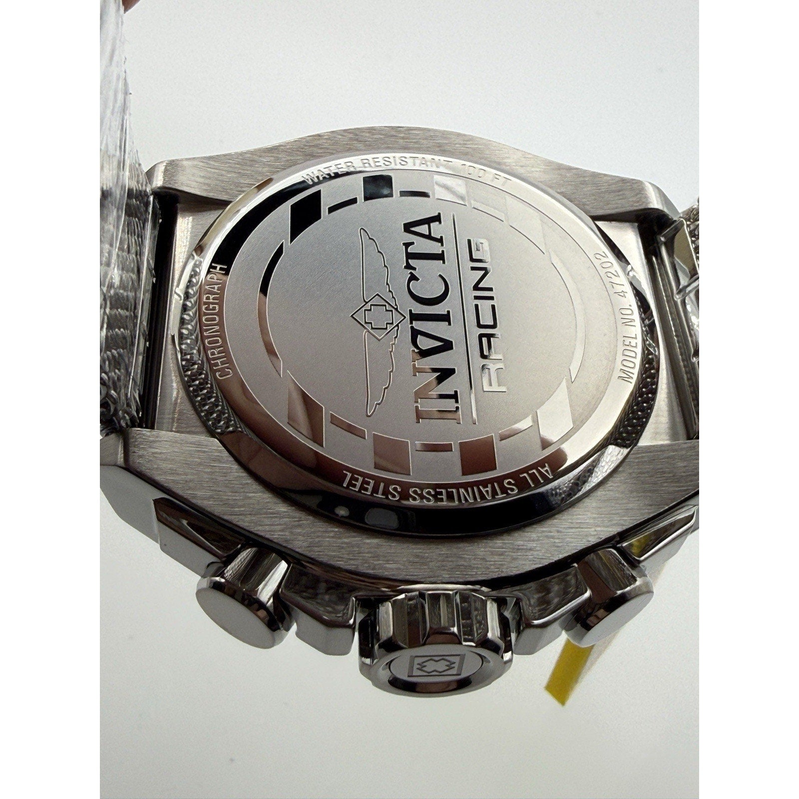 Invicta Racing Chronograph Model 47202 - Mint Green Dial - Mesh Bracelet
