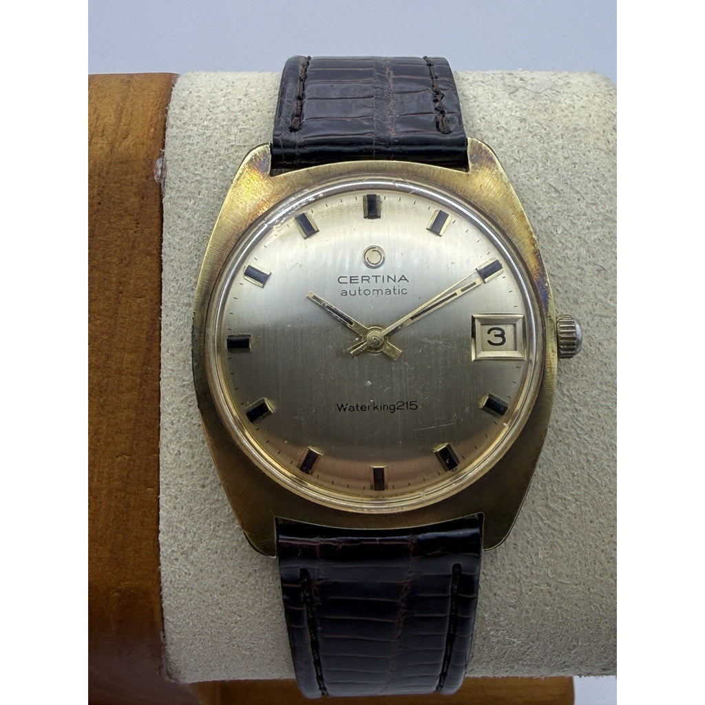Rare Vintage Certina Waterking 215 Automatic Watch 27 Jewel Swiss Cal 25-651