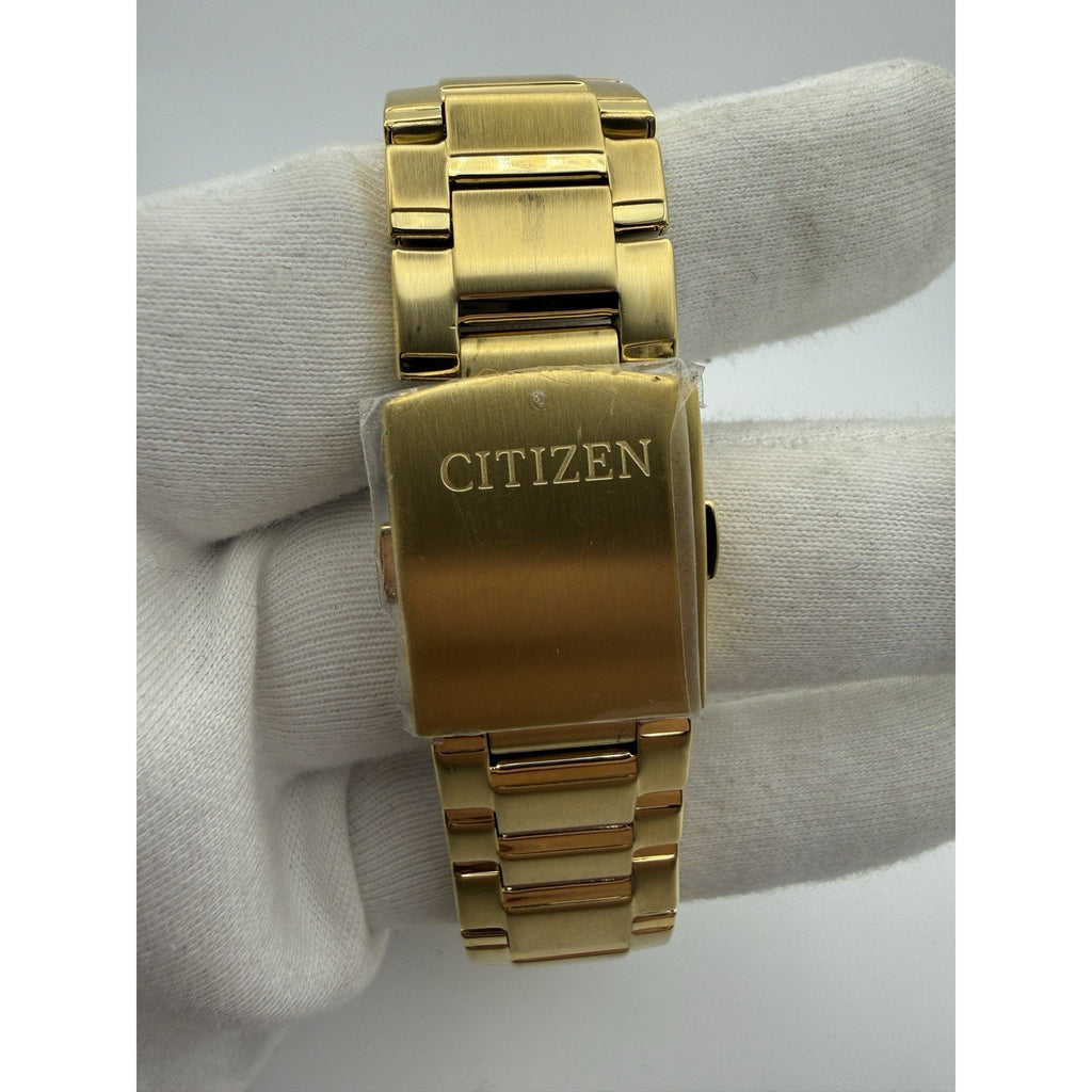 Citizen AN8172-53P Gold Chronograph Quartz Men's Watch 100M WR Date Box & Tag