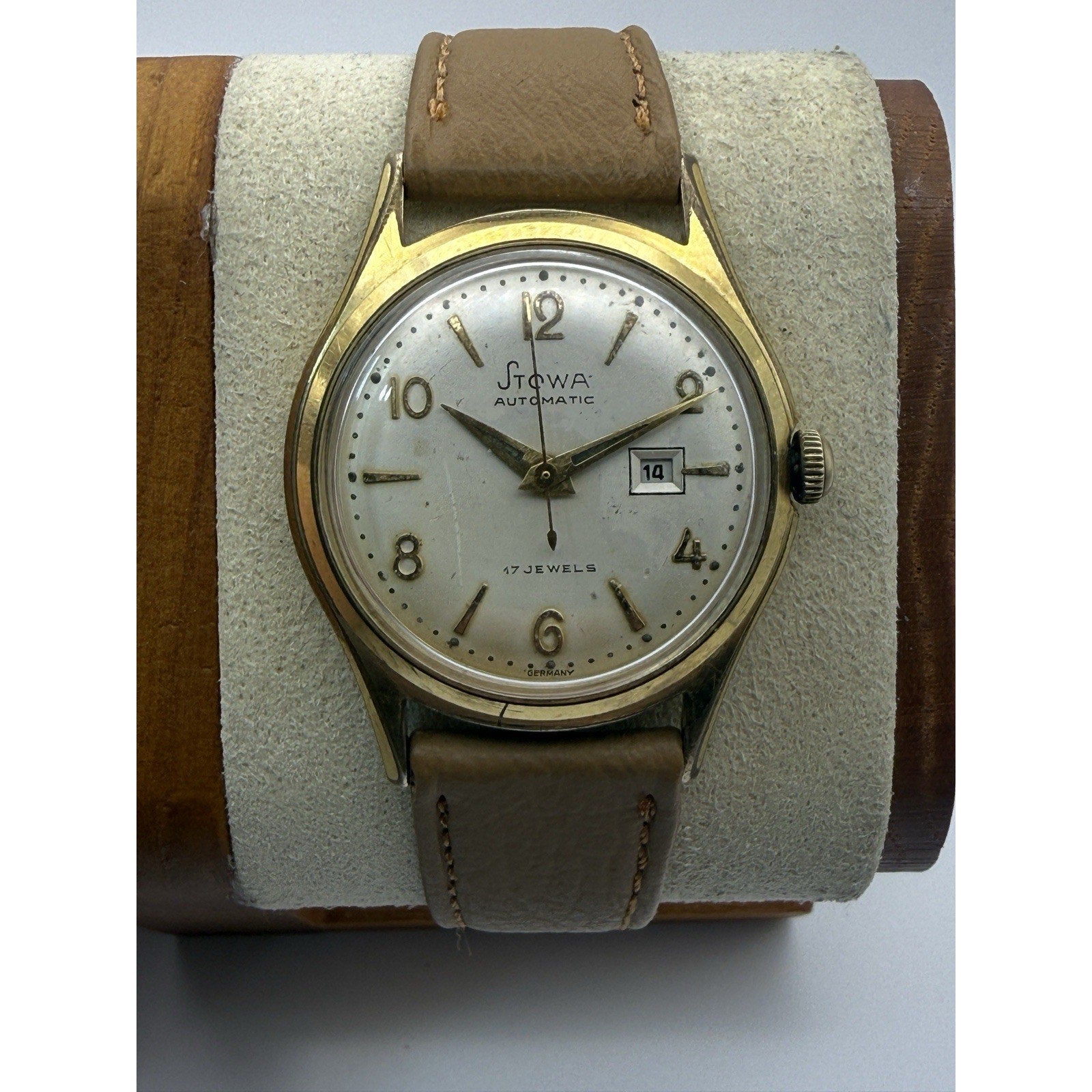 Vintage Stowa Automatic - 17J German PUW 1261 Movement - Mid-Century Style