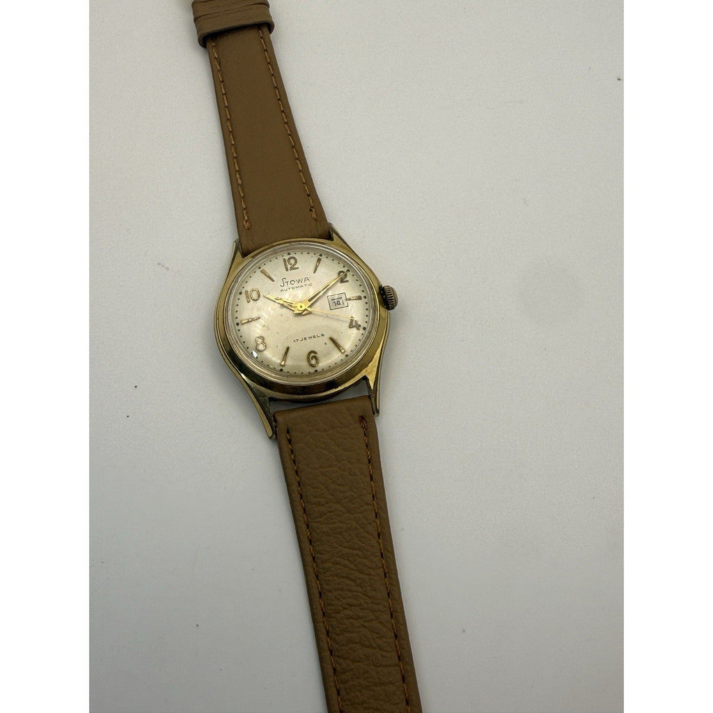 Vintage Stowa Automatic - 17J German PUW 1261 Movement - Mid-Century Style