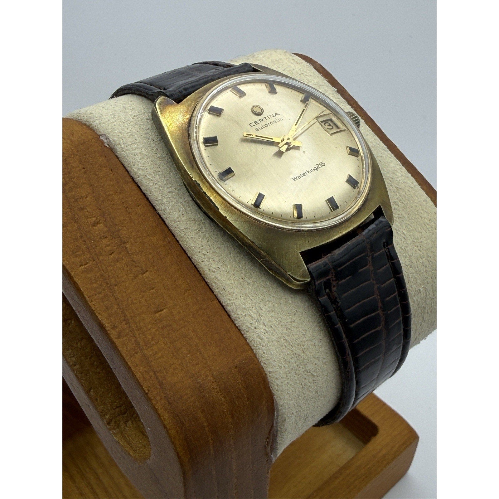 Rare Vintage Certina Waterking 215 Automatic Watch 27 Jewel Swiss Cal 25-651