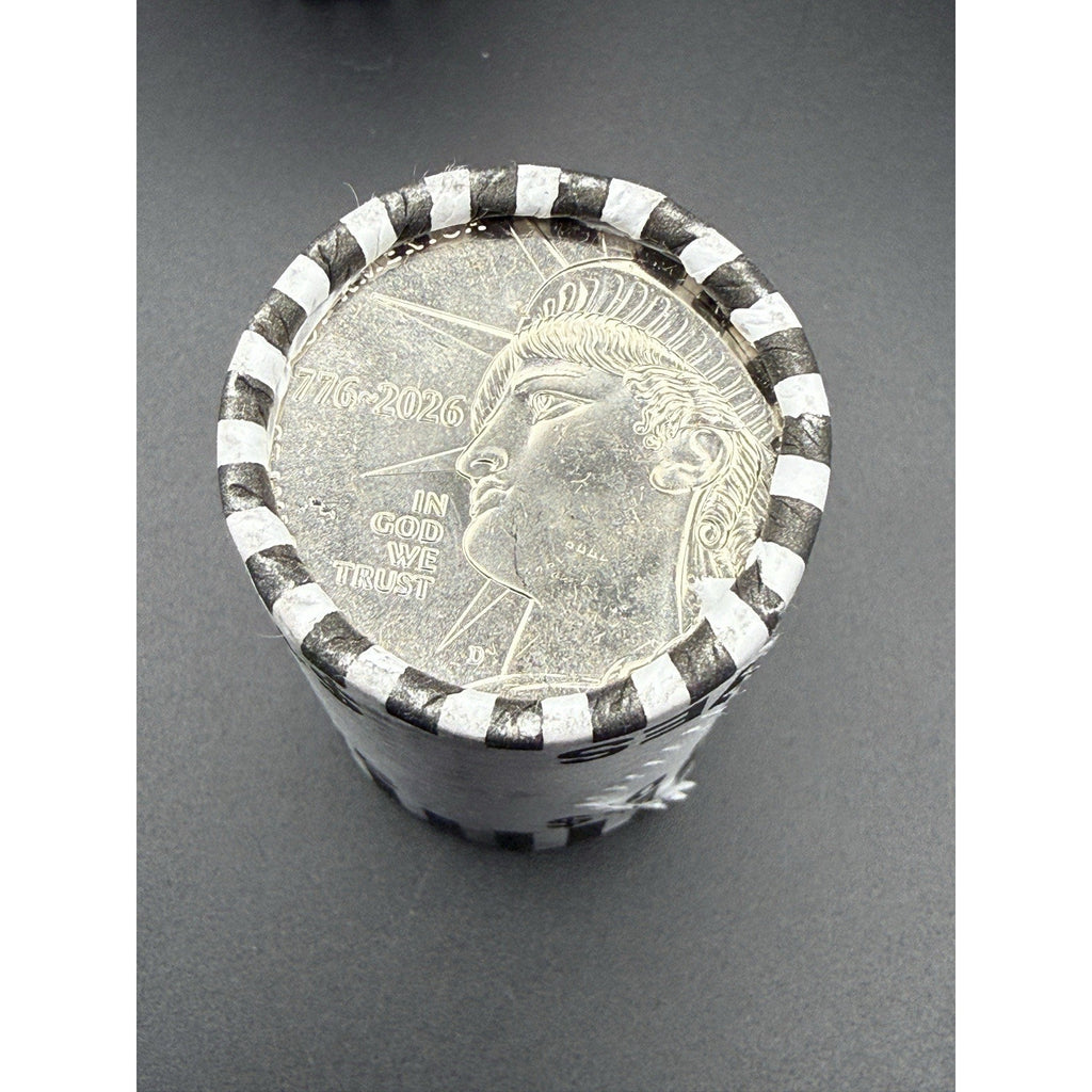 2026-D Enduring Liberty Half Dollar Roll- America 250- 1776-2026 Dual Date- OBW