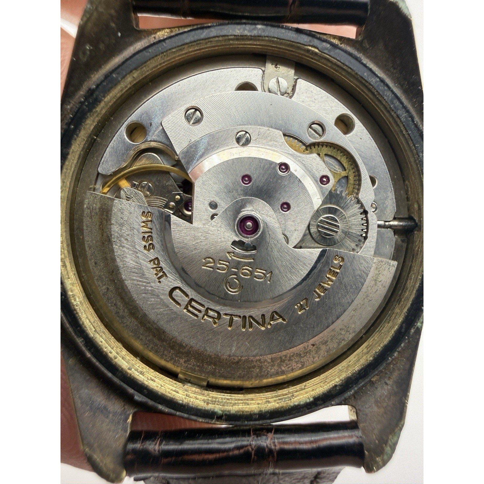 Rare Vintage Certina Waterking 215 Automatic Watch 27 Jewel Swiss Cal 25-651