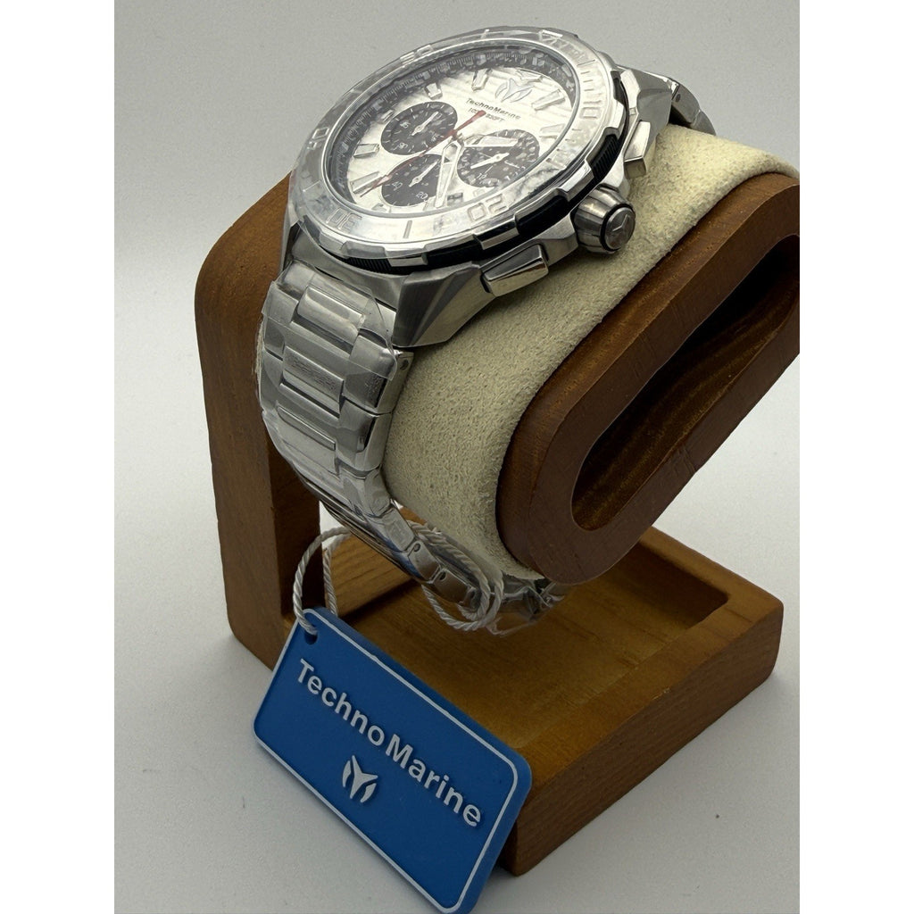 TechnoMarine Seven Seas White / Stainless Men's Watch - 44mm, Steel (TM-725029)